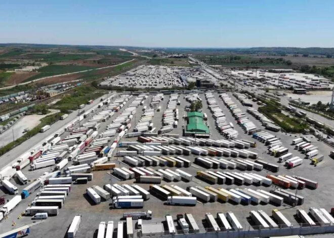 Edirne Sınır Kapılarında Tır Kuyruğu